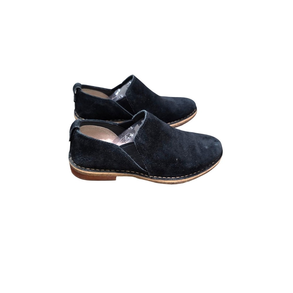 UGG Australia Women's Black Loafers Suede Sherline Grunge Slip-On Shoes Size 9